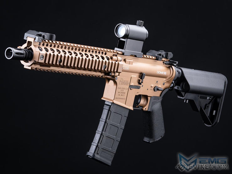 EMG Daniel Defense Licensed DDM4 Airsoft AEG Rifle w/ CYMA Platinum QBS Gearbox (Model: DDMK18 / 350 FPS / Dark Earth / Gun Only)