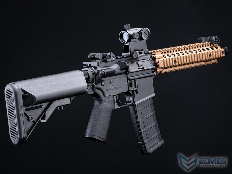 EMG Daniel Defense Licensed DDM4 Airsoft AEG Rifle w/ CYMA Platinum QBS Gearbox (Model: DDMK18 / 400 FPS / Black - DE Hand Guard / Gun Only)