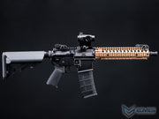 EMG Daniel Defense Licensed DDM4 Airsoft AEG Rifle w/ CYMA Platinum QBS Gearbox (Model: DDMK18 / 350 FPS / Black - DE Hand Guard)