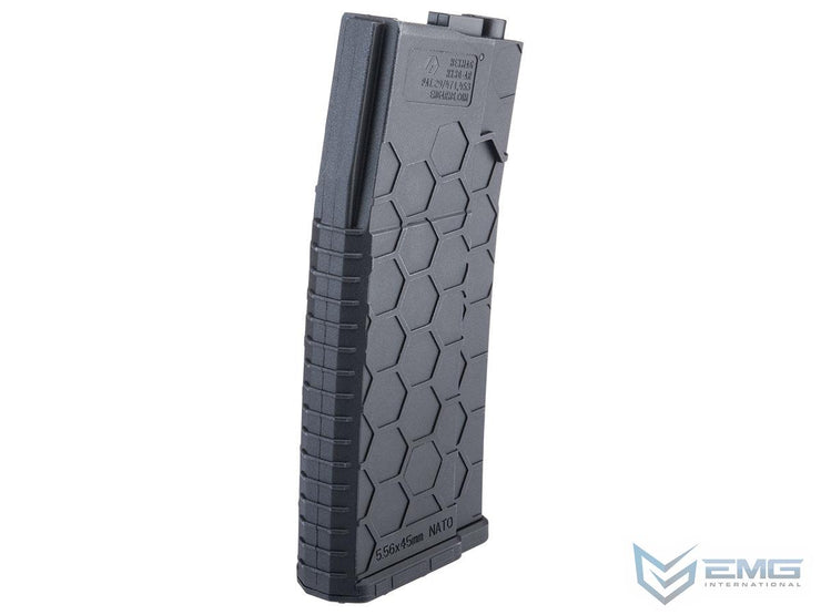 EMG Hexmag Licensed 230rd Polymer Mid-Cap Magazine for M4 / M16 Series Airsoft AEG Rifles (Single Magazine)