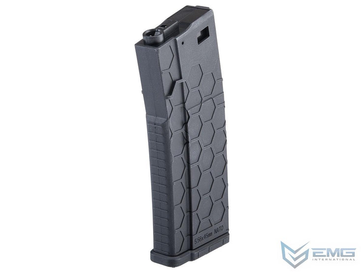 EMG Hexmag Licensed 230rd Polymer Mid-Cap Magazine for M4 / M16 Series Airsoft AEG Rifles (Single Magazine)