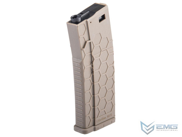 EMG Hexmag Licensed 230rd Polymer Mid-Cap Magazine for M4 / M16 Series Airsoft AEG Rifles (Single Magazine)