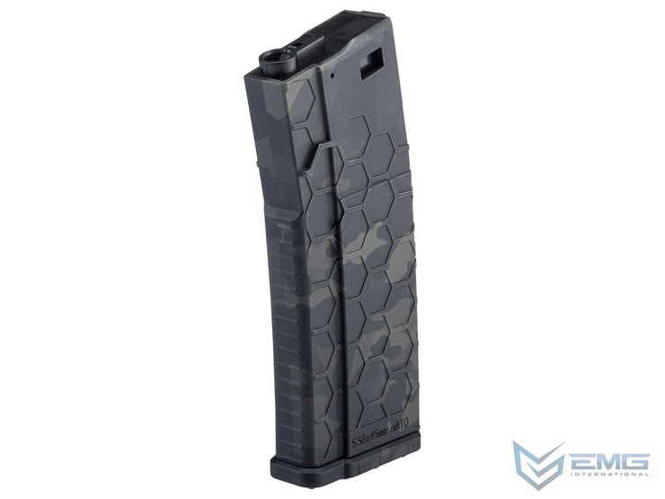 EMG Hexmag Licensed 230rd Polymer Mid-Cap Magazine for M4 / M16 Series Airsoft AEG Rifles (Single Magazine)