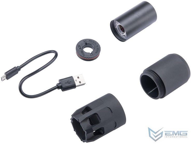 EMG Strike Industries Oppressor w/ Built-In ACETECH Blaster Rechargeable Tracer (Model: 14mm Negative / Black)