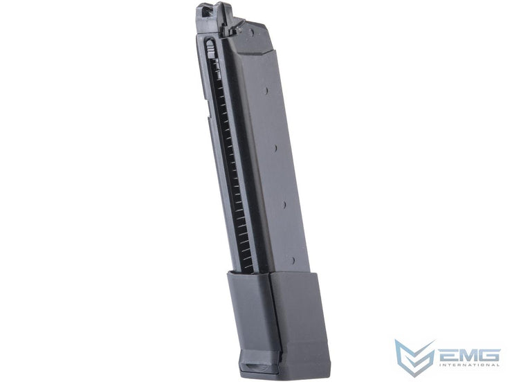 EMG 34 Round Extended Magazine for JW2 Combat Master Glock BLU M22 & Compatible Gas Blowback Airsoft Pistol