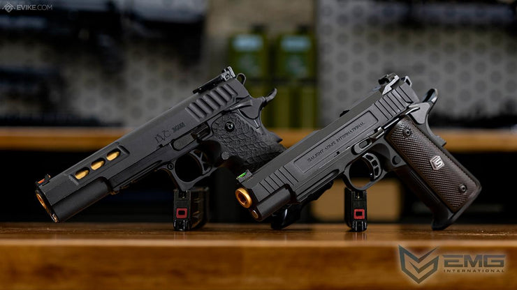 EMG / STI International DVC 3-GUN 2011 Full Auto Select Fire Airsoft Training Pistol (Model: Threaded Barrel / Green Gas / Gun Only)