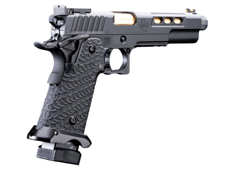 EMG / STI International DVC 3-GUN 2011 Full Auto Select Fire Airsoft Training Pistol (Model: Threaded Barrel / Green Gas / Gun Only)