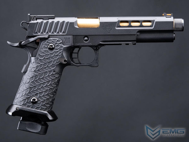 EMG / STI International DVC 3-GUN 2011 Full Auto Select Fire Airsoft Training Pistol (Model: Threaded Barrel / Green Gas / Gun Only)