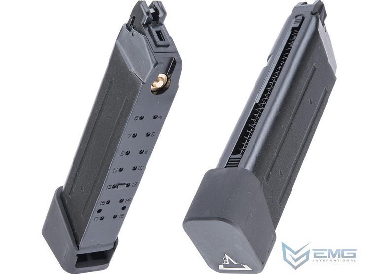 EMG TTI Licensed 23rd Magazine w/ Extended Base Plate for EMG JW2 Glock Gas Blowback Airsoft Pistols