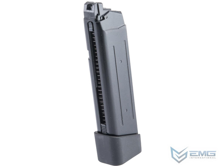 EMG TTI Licensed 23rd Magazine w/ Extended Base Plate for EMG JW2 Glock Gas Blowback Airsoft Pistols