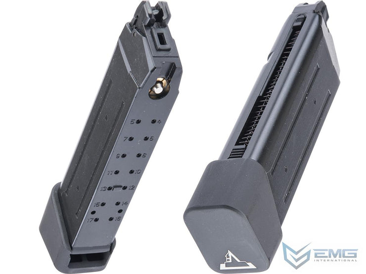 EMG TTI Licensed 23rd Magazine w/ Extended Base Plate for EMG JW2 Glock Gas Blowback Airsoft Pistols