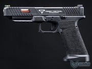 EMG Custom TTI JW2 Polymer Combat Master Slide + Ultimate GBB Frame Custom Gas Blowback Airsoft Pistol (Color: Black Slide)