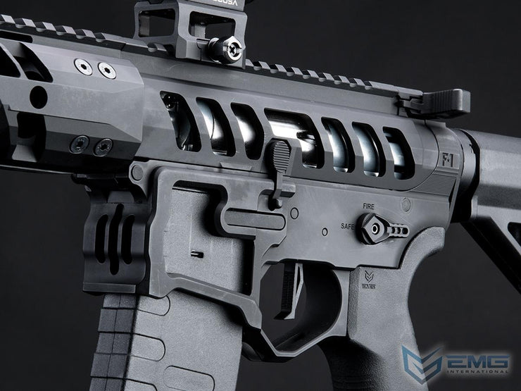 EMG F-1 Firearms UDR-15 Skeletonized AR-15 eSilverEdge Airsoft AEG Rifle w/ C7M M-LOK Handguard (SBR)