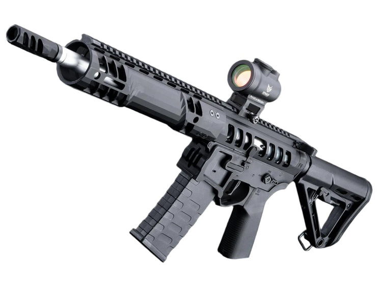 EMG F-1 Firearms UDR-15 Skeletonized AR-15 eSilverEdge Airsoft AEG Rifle w/ C7M M-LOK Handguard (SBR)