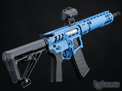 EMG F-1 Firearms UDR-15 Skeletonized AR-15 eSilverEdge Airsoft AEG Rifle w/ C7M M-LOK Handguard (SBR)