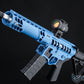 EMG F-1 Firearms UDR-15 Skeletonized AR-15 eSilverEdge Airsoft AEG Rifle w/ C7M M-LOK Handguard (SBR)