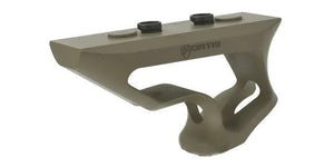 PTS Fortis Shift - CNC Machined Billet Aluminum Short Angled Grip - Keymod - Dark Earth