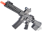 Matrix Troy Industries Licensed M4 Gas Blowback Airsoft Rifle by Golden Eagle (Model: 9" BattleRail / Black)