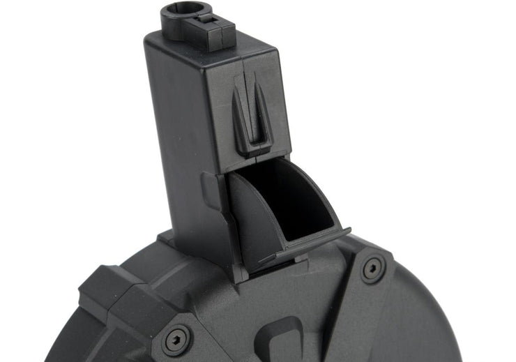 G&G Polymer ARP 9 1500 Round Drum Magazine for ARP 9 Airsoft AEG