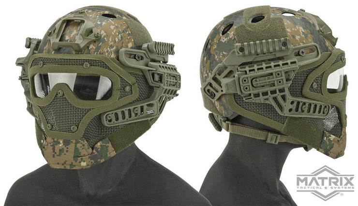 Matrix Legionnaire Full Head Coverage Helmet / Mask / Goggle Protective System