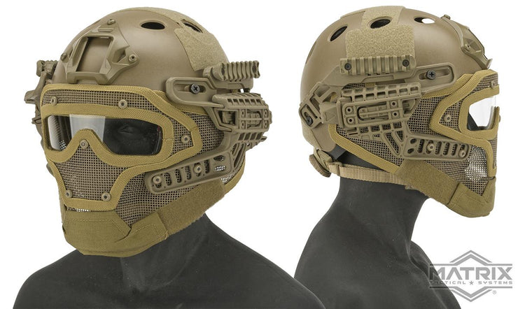 Matrix Legionnaire Full Head Coverage Helmet / Mask / Goggle Protective System