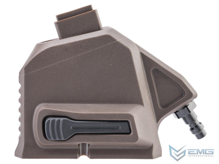 EMG Master Mods M4 HPA Magazine Adapter for Gas Blowback Airsoft Pistols by ICS (Model: TM Hi-Capa)