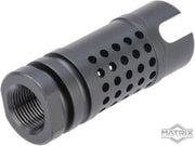 Matrix 14mm Negative Rifle Flash Hider + Keychain Dangler Set (Type: Hive / Black / 14mm Negative)
