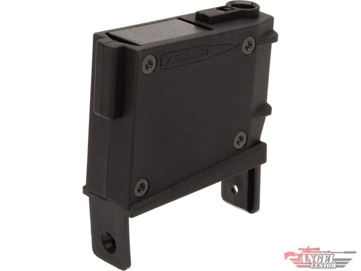 Angel Custom Magazine Adapter for Firestorm / Thunderstorm Airsoft AEG Drum Magazines (Model: SR-25 / Black)