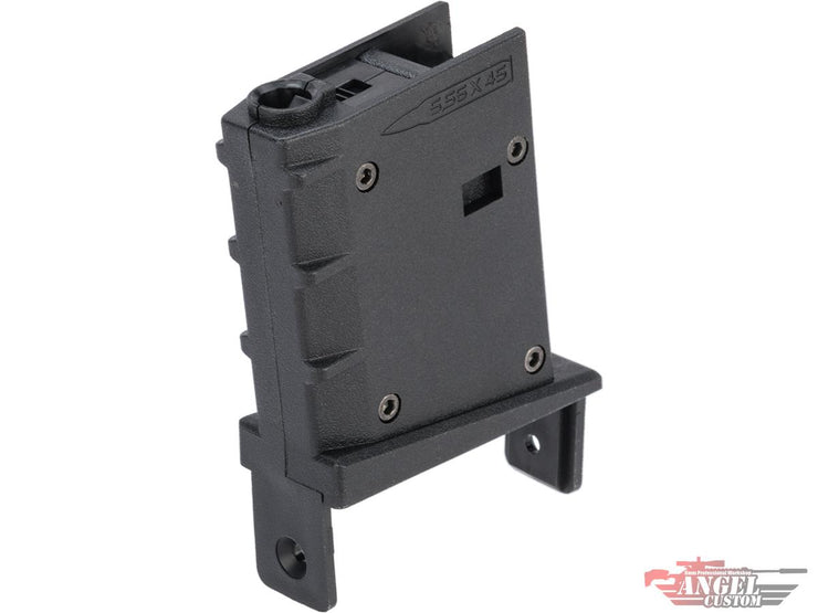 Angel Custom Magazine Adapter for Firestorm / Thunderstorm Airsoft AEG Drum Magazines (Model: Next Generation M4 / Black)