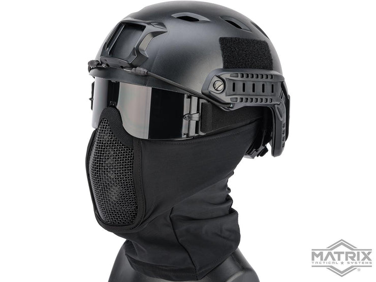 Matrix Shadow Fighter Hood Headgear w/ Mesh Mouth Protector