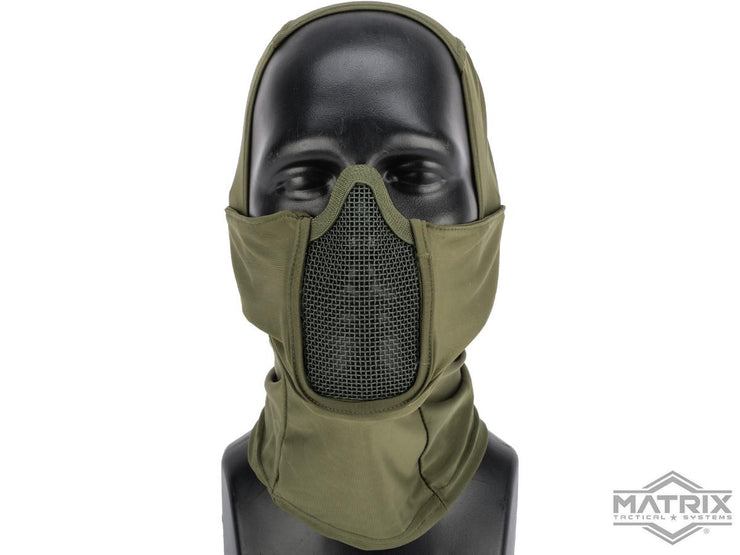 Matrix Shadow Fighter Hood Headgear w/ Mesh Mouth Protector