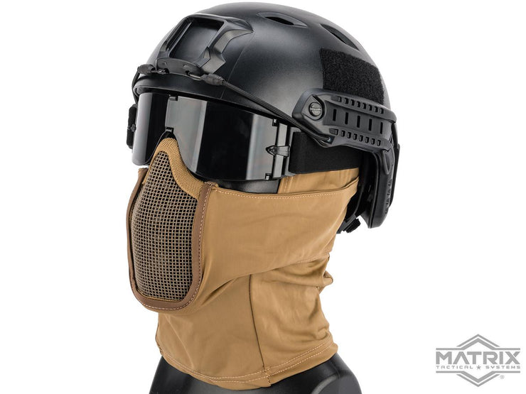 Matrix Shadow Fighter Hood Headgear w/ Mesh Mouth Protector
