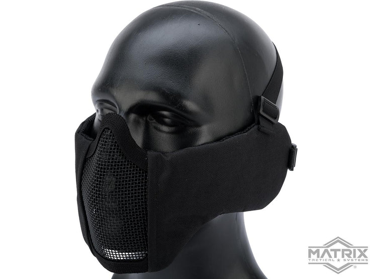 Matrix Battlefield Elite Mesh Mask w/ Integrated Ear Protection (Black)