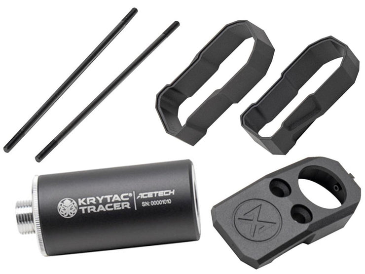 KRYTAC Tracer Unit & Extended Baffles Kit for SilencerCo Maxim 9 Gas Blowback Airsoft Pistols