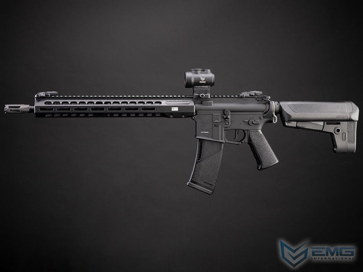 EMG X Krytac Barrett Firearms Licensed REC7 MK3 Airsoft AEG Rifle (Model: Black Carbine / 400 FPS / Gun Only)