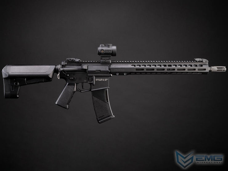 EMG X Krytac Barrett Firearms Licensed REC7 MK3 Airsoft AEG Rifle (Model: Black Carbine / 400 FPS / Gun Only)