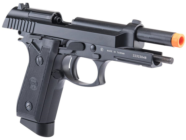 M9 PT92 Full Metal Semi / Full Auto Select Fire CO2 Gas Blowback Airsoft Pistol by KWC (Color: Black)