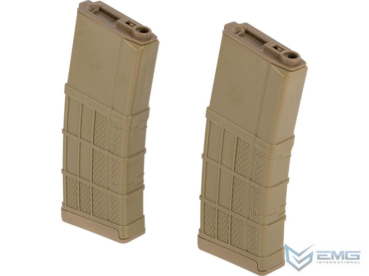 EMG 340rd Lancer Systems Licensed L5AWM Hi-Cap Airsoft Magazine (2 Pack)