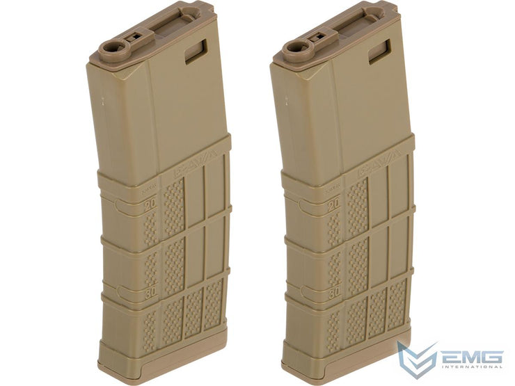 EMG 340rd Lancer Systems Licensed L5AWM Hi-Cap Airsoft Magazine (2 Pack)