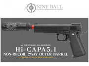 Nine Ball "Non-Recoiling" Two-Way Outer Barrel for Tokyo Marui Hi-CAPA 5.1 Series Gas Blow Back Pistols