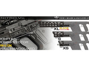 Laylax NITRO.Vo M-LOK Railed Handguard for Krytac KRISS Vector Airsoft AEG (Model: S)