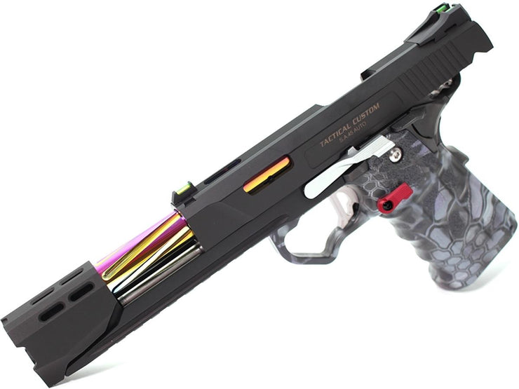 Nine Ball "Fixed" Fluted Outer Barrel for Tokyo Marui Hi-CAPA 5.1 Series Gas Blow Back Pistols (Color: Heat Gradation)