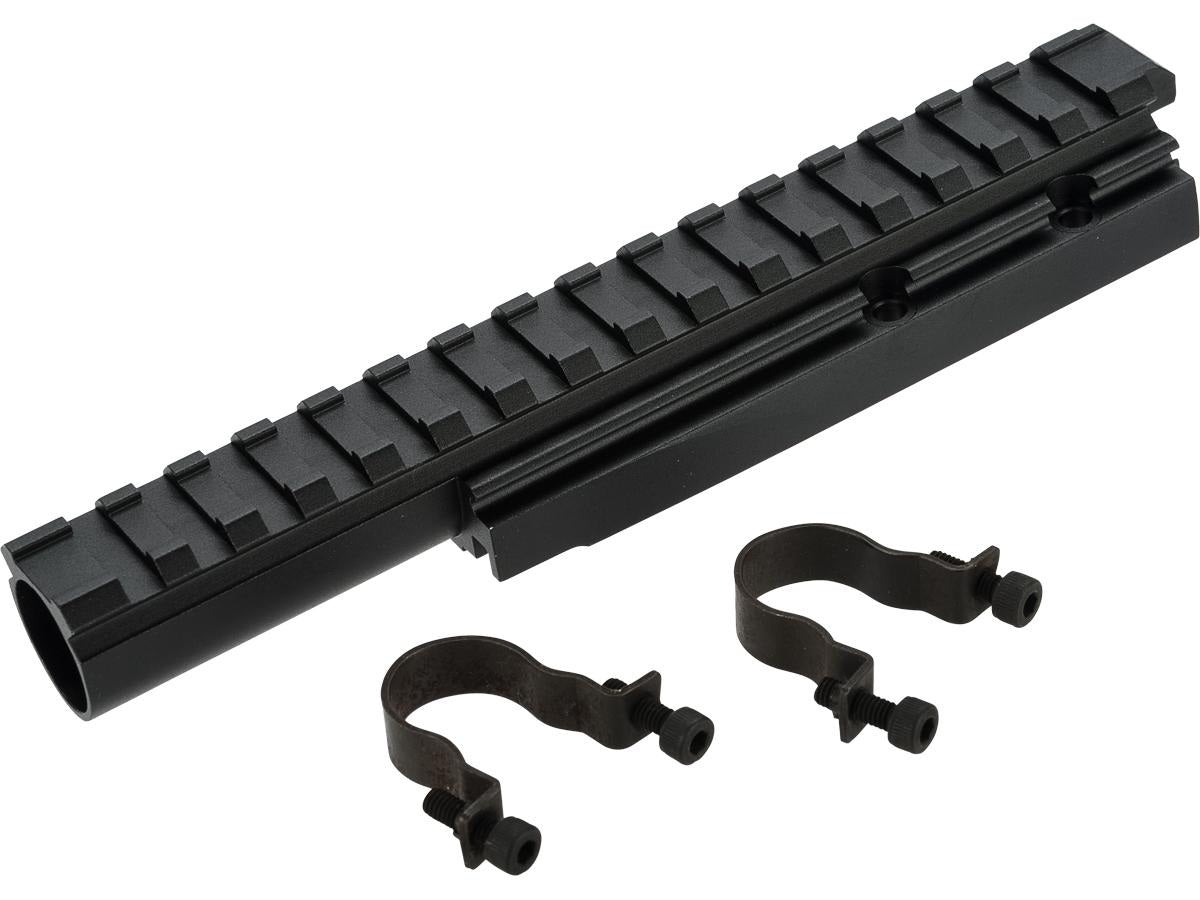 LCT CNC Aluminum Railed Gas Tube for AK Series AEG Rifles (Long)