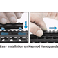 UTG PRO 4-Slot Keymod Picatinny Rail Section-Gun Metal Grey