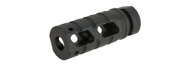 ICS "Raider" Flash Hider / Muzzle Brake for Airsoft Rifles - 14mm Negative