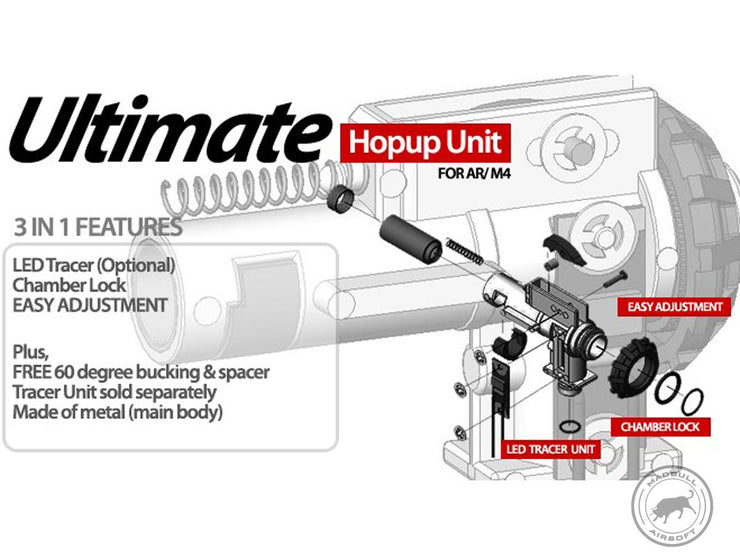 MadBull Airsoft Ultimate Hopup Unit for M4/M16 Series Airsoft AEG