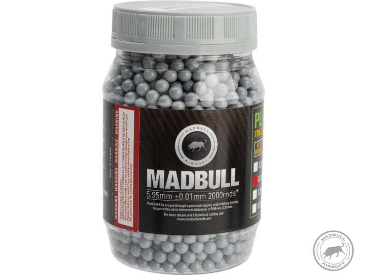 MadBull Ultimate Match Grade Heavy Weight 6mm Airsoft Sniper BB (Stainless Grey / 2000rd Bottle)