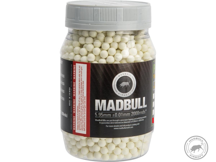 MadBull Precision 6mm PLA Biodegradable Airsoft Tracer BB (Green / 2000rd Bottle)