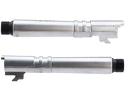 WE-TECH Steel Alloy Thread-Ready Outer Barrel for 4.3 Hi-CAPA Series Airsoft GBB Pistols (Finish: Silver)