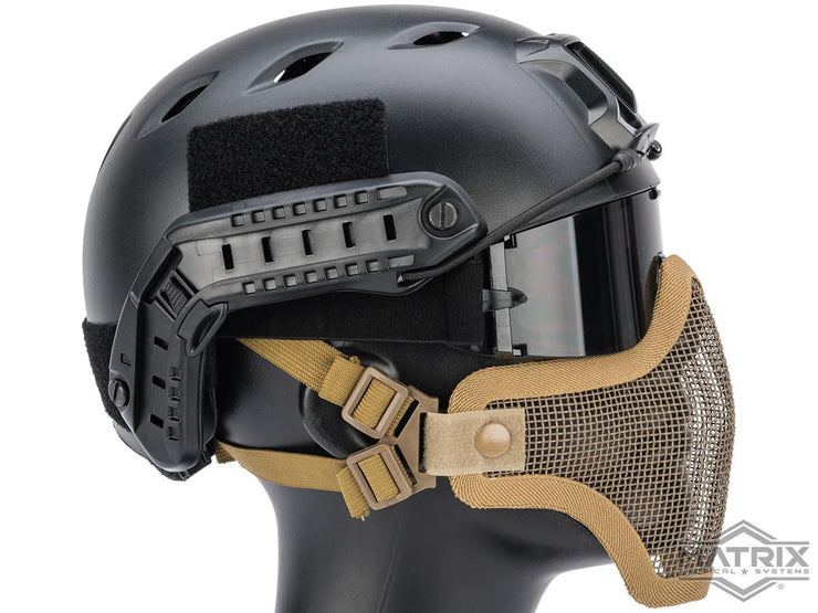Matrix Iron Face Carbon Steel Mesh "Striker V1" Lower Half Mask